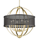 Mid. Chandeliers Candle by Golden ( 62 | 3167-6 OG-BLK Colson ) 