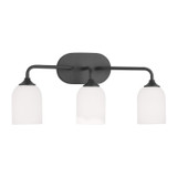 Bathroom Fixtures Three Lights by Generation Lighting ( 1 | GLV1023MBK Emile ) 