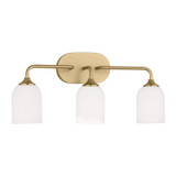 Bathroom Fixtures Three Lights by Generation Lighting ( 1 | GLV1023SB Emile ) 