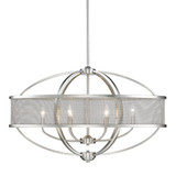 Large Chandeliers Drum Shade by Golden ( 62 | 3167-LP PW-PW Colson ) 