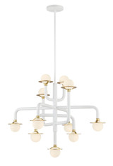 Mid. Chandeliers Glass Down by George Kovacs ( 42 | P5511-706-L Tubular ) 