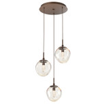 Mini Pendants 3 Light Cluster by Hammerton Studio ( 404 | CHB0066-03-BB-GA-C01-L3 Aster ) 
