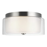 Flush Mounts Drum Shade by Generation Lighting ( 1 | 7537302EN3-962 Elmwood Park ) 