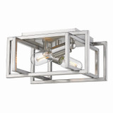 Flush Mounts Cage Style by Golden ( 62 | 6070-FM PW-PW Tribeca ) 