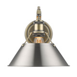 Sconces Directional/Cylinder by Golden ( 62 | 3306-1W AB-PW Orwell ) 