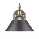 Sconces Directional/Cylinder by Golden ( 62 | 3306-1W AB-RBZ Orwell ) 
