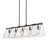Linear/Island 4 Light + by Golden ( 62 | 6072-LP BLK-HWG Serenity ) 