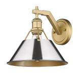 Sconces Metal by Golden ( 62 | 3306-1W BCB-CH Orwell ) 