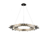 Mid. Chandeliers Glass Down by Avenue Lighting ( 192 | HF3034-PN Aspen ) 