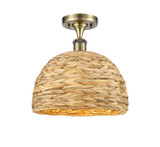 Semi-Flush Mts. Glass Down by Innovations ( 405 | 516-1C-AB-RBD-12-NAT Ballston ) 
