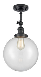 Semi-Flush Mts. Directional by Innovations ( 405 | 201F-BK-G202-10-LED Franklin Restoration ) 