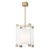 Foyer/Hall Lanterns Glass w/Frame by Hudson Valley ( 70 | 4125-AGB Achilles ) 