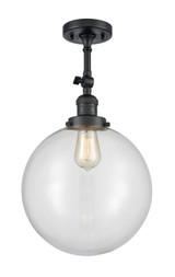 Semi-Flush Mts. Directional by Innovations ( 405 | 201F-BK-G202-12-LED Franklin Restoration ) 