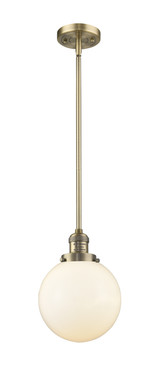 Mini Pendants Glass Down by Innovations ( 405 | 201S-BB-G201-8-LED Franklin Restoration ) 