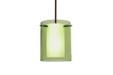 Mini Pendants Glass Down by Besa ( 74 | 1TT-L00607-BR Pahu ) 