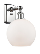 Sconces Single Glass by Innovations ( 405 | 516-1W-PC-G121-8-LED Ballston ) 