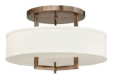 Semi-Flush Mts. Drum Shade by Hinkley ( 13 | 3201BR Hampton ) 