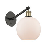 Sconces Single Glass by Innovations ( 405 | 317-1W-BAB-G121-8 Ballston ) 