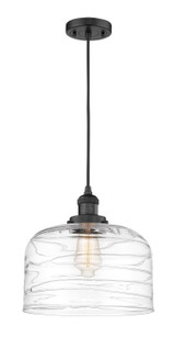 Mini Pendants Glass Down by Innovations ( 405 | 201C-BK-G713-L-LED Franklin Restoration ) 