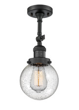 Semi-Flush Mts. Glass Down by Innovations ( 405 | 201F-BK-G204-6 Franklin Restoration ) 