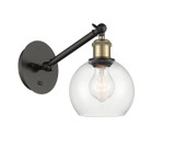 Sconces Single Glass by Innovations ( 405 | 317-1W-BAB-G122-6 Ballston ) 