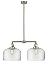 Mid. Chandeliers Glass Down by Innovations ( 405 | 209-SN-G72-L-LED Franklin Restoration ) 