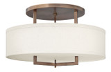 Semi-Flush Mts. Drum Shade by Hinkley ( 13 | 3211BR Hampton ) 