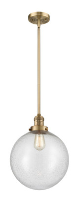Mini Pendants Glass Down by Innovations ( 405 | 201S-BB-G204-12-LED Franklin Restoration ) 