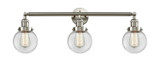 Bathroom Fixtures Three Lights by Innovations ( 405 | 205-SN-G202-6-LED Franklin Restoration ) 