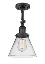 Semi-Flush Mts. Glass Down by Innovations ( 405 | 201F-BK-G42 Franklin Restoration ) 