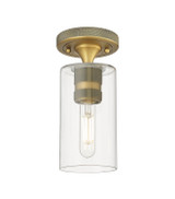 Semi-Flush Mts. Glass Down by Innovations ( 405 | 434-1F-BB-G434-7CL Downtown Urban ) 