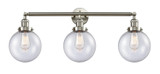 Bathroom Fixtures Three Lights by Innovations ( 405 | 205-SN-G204-8-LED Franklin Restoration ) 