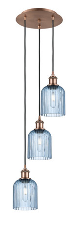 Mini Pendants 3 Light Cluster by Innovations ( 405 | 113B-3P-AC-G559-5BL Ballston ) 
