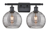Bathroom Fixtures Two Lights by Innovations ( 405 | 516-2W-BK-G1213-8SM Ballston ) 