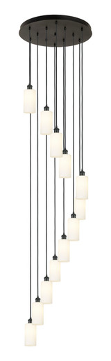 Pendants Multi-port/Cascade by Innovations ( 405 | 126B-12P-BK-G434-7WH Downtown Urban ) 