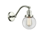 Sconces Single Glass by Innovations ( 405 | 515-1W-PN-G202-6-LED Franklin Restoration ) 