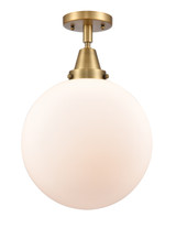 Flush Mounts Glass Down by Innovations ( 405 | 447-1C-BB-G201-12-LED Caden ) 