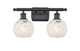 Bathroom Fixtures Two Lights by Innovations ( 405 | 516-2W-BK-G1216-6WM Ballston ) 