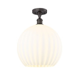 Semi-Flush Mts. Glass Down by Innovations ( 405 | 516-1C-OB-G1217-14WV Ballston ) 