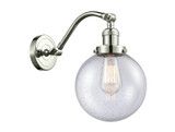 Sconces Single Glass by Innovations ( 405 | 515-1W-PN-G204-8 Franklin Restoration ) 