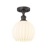 Semi-Flush Mts. Glass Down by Innovations ( 405 | 516-1C-OB-G1217-8WV Ballston ) 