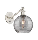 Sconces Single Glass by Innovations ( 405 | 317-1W-SN-G1213-8SM Ballston ) 