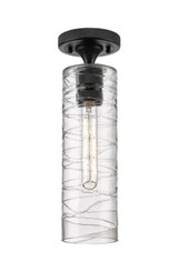 Semi-Flush Mts. Glass Down by Innovations ( 405 | 434-1F-BK-G434-12DE Downtown Urban ) 
