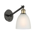 Sconces Single Glass by Innovations ( 405 | 317-1W-BAB-G381-LED Ballston ) 