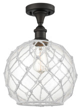 Semi-Flush Mts. Cage by Innovations ( 405 | 516-1C-OB-G122-10RW-LED Ballston ) 