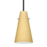 Mini Pendants Glass Down by Besa ( 74 | 1TT-4124VM-LED-BK Besa Cierro Stem Pendant ) 