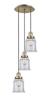Mini Pendants 3 Light Cluster by Innovations ( 405 | 113F-3P-AB-G182 Franklin Restoration ) 