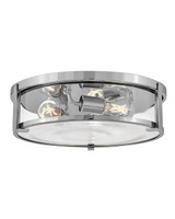 Flush Mounts Drum Shade by Hinkley ( 13 | 3243CM-CL Lowell ) 