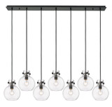 Linear/Island 4 Light + by Innovations ( 405 | 127-410-1PS-BK-G410-8CL Downtown Urban ) 