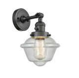 Sconces Single Glass by Innovations ( 405 | 203SW-OB-G534-LED Franklin Restoration ) 